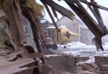 Обстрел во время открытия елки