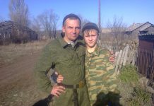 Уничтоженный боевик Иващенко Алексей на фото с отцом
